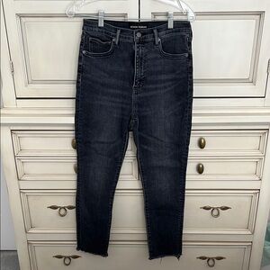 Denim Forum Gray Ankle Cropped Jeans